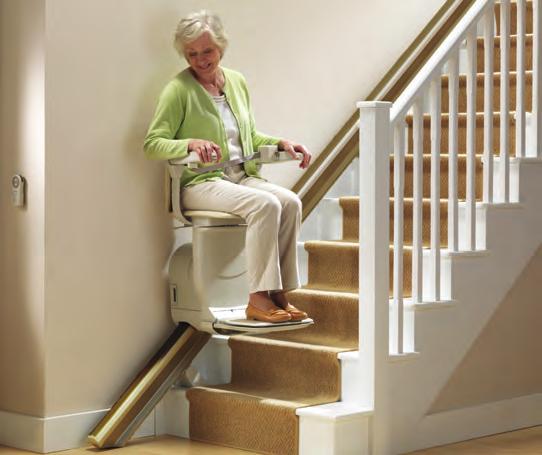 choice from Stannah. With its narrow rail and slim design, this stairlift takes up little room.