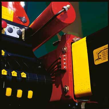 Ergonomic crane control All information at a glance The operating levers for all crane functions are