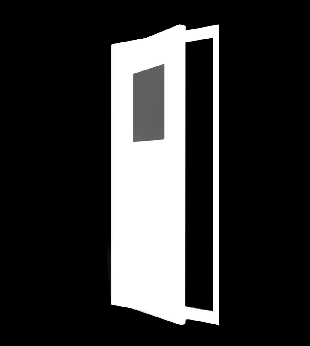 Properties of INOXoutdoors: Choice of two door leaves: sandwich panel or