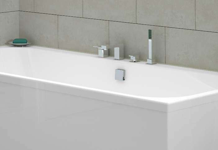 Alek Series Bath filler with clicker waste and overflow - square / round (Square ) TAL-1 79.00 (Round ) TAL-2 68.00 25 27.5 70 70 50 (Extension overflow kit) TAL-3 20.