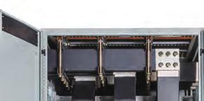 The main busbar up to 5000A is located at the rear-upper side of the