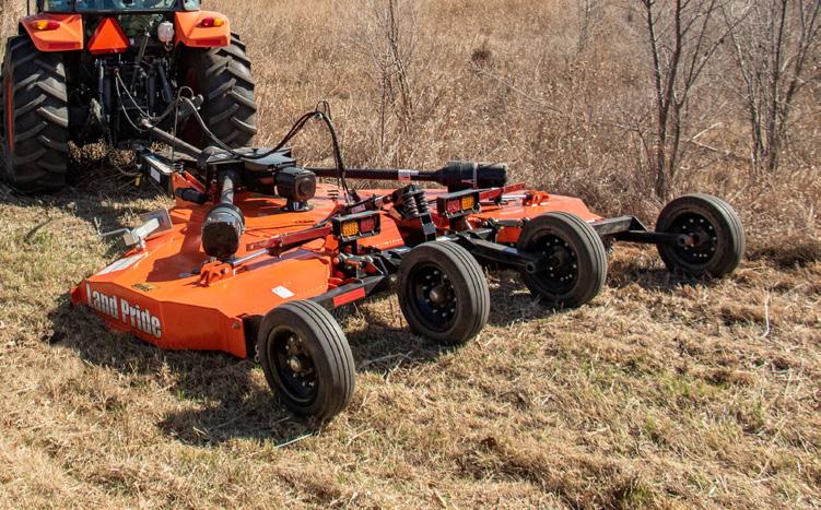 GRASS MAINTENANCE, UTILITY EASEMENTS Land Pride s RC2512 is designed for smaller horsepower tractors and smaller acres.