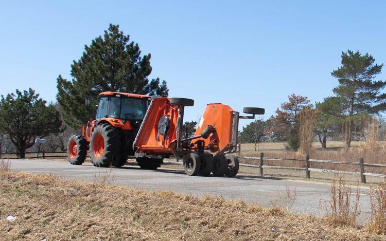 PASTURE MAINTENANCE Land Pride's RC3715 is a heavy-duty 15-foot