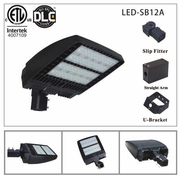 Example Model #SL-300W-5000K-277V-T24-3-S SL Series LED Street & Parking Lot Lighting Input Power Delivered Lumens (5000K) ETL LM79 Projected L70 (hours) Input Voltage 5000 CTT CRI