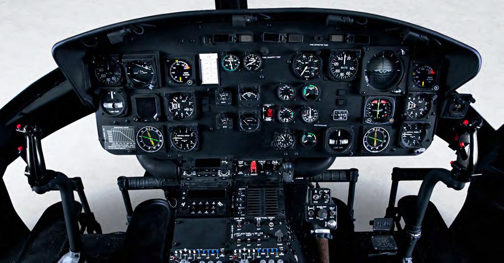 AVAILABLE KITS The Bell Huey II has a wide assortment of available optional kits, including: Bell 212 nose kit Glass cockpit solutions Hour meter indicator Fuel flow meter indicator Wulfsberg