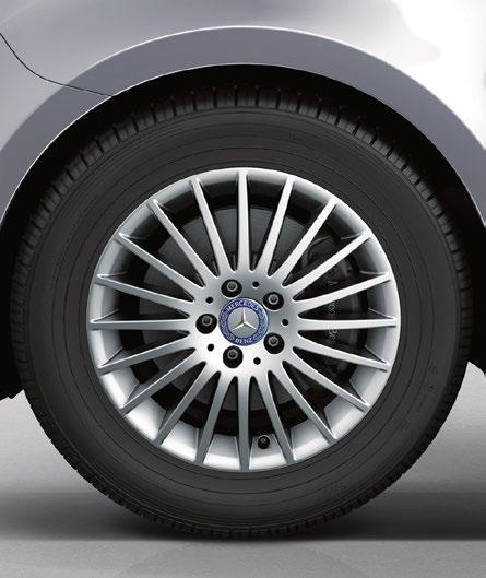 16 light-alloy wheels with a 5-twin-spoke design Not available