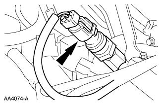 Connect the fuel charging wiring electrical connector to