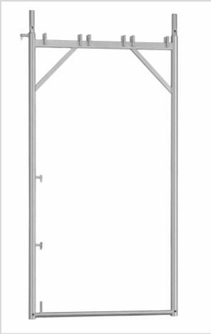FRAME SCAFFOLDING RPL 100 Frame Frame with Top intermediate post Top end guard frame Protection fence post 4 locking pins Frame - Steel