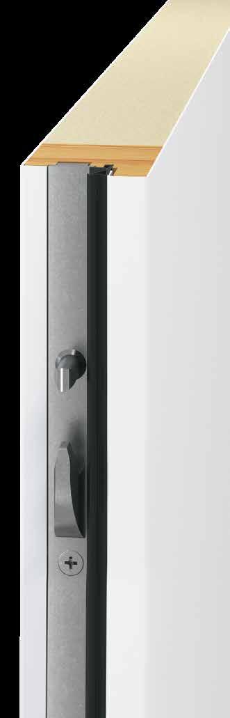ThermoPro entrance door The inexpensive version for side entrances Door leaf All ThermoPro doors are equipped with a flush-fitting, 46-mm-thick steel door leaf on the interior and exterior, with a