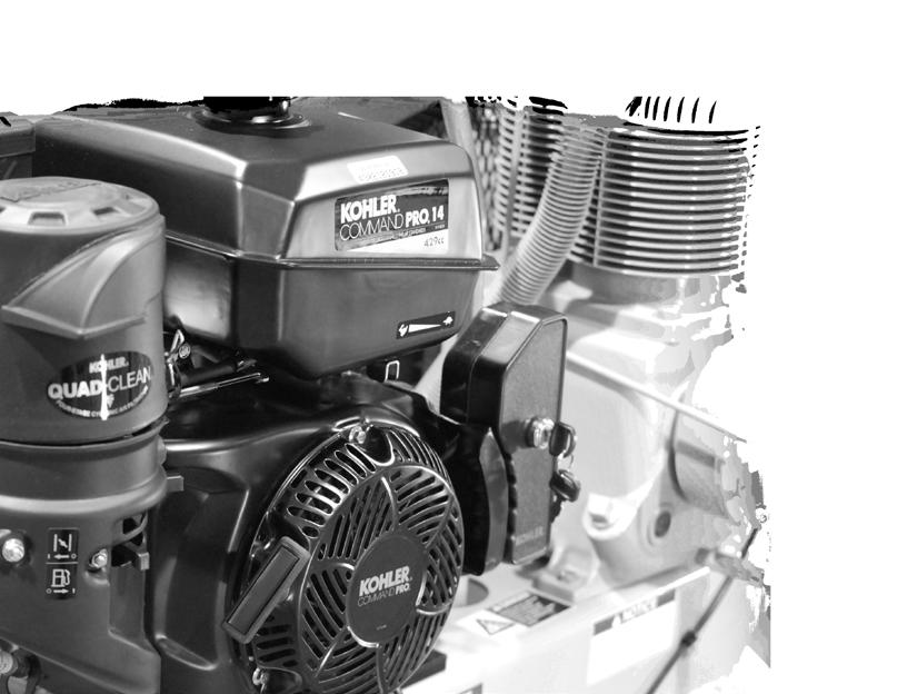 R & PL-Series Design Features 1 Engine Comprehensive gas or diesel engine offering with sizes from 9.1 22.5 HP.