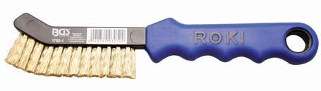 Brass Caliper Brush, 230 mm - for cleaning aluminum brake calipers - soft brass bristles facilitate damage-free cleaning