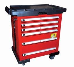 mm 4th drawer: 535x 400x 60 mm 5th drawer: 535x 400x 130 mm 6th drawer: 535x 400x 200 mm - plastic cover (shelf: 670 x 368 mm) with hose holder and 8 storage compartments - includes 118 tools,
