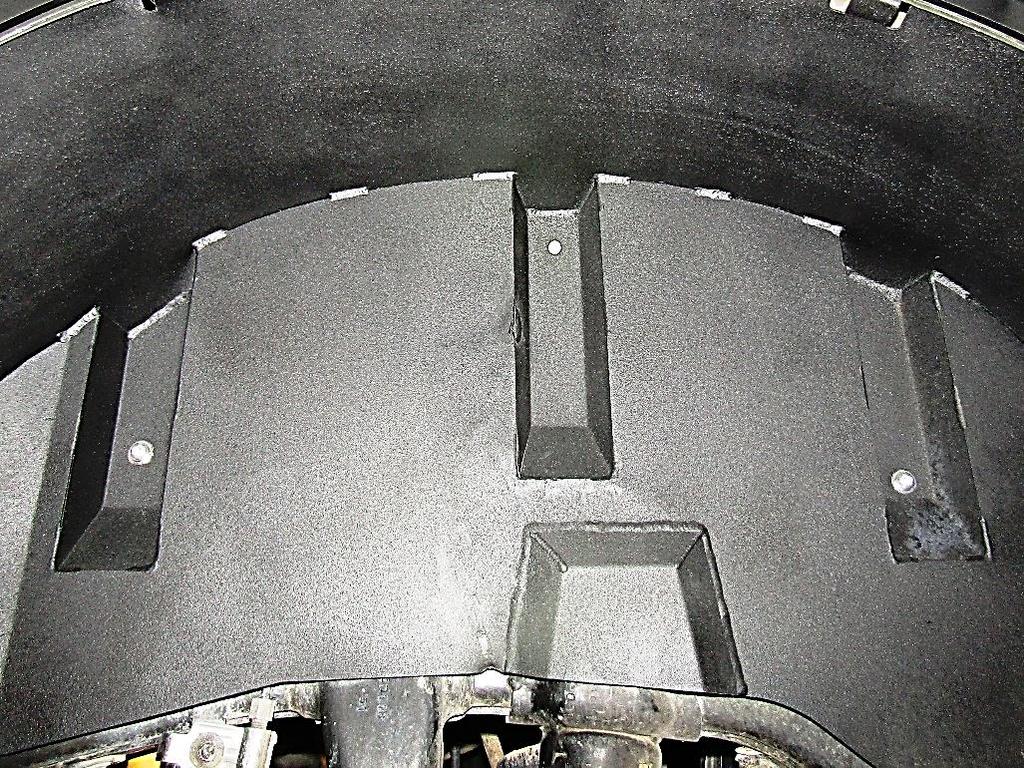 Step-5 Position the passenger side rear inner fender liner in the wheel well area of the vehicle and behind the OEM fender body panel.