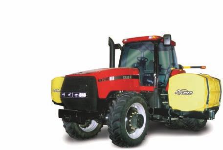n Transport width: 16' 4" NOTE: Not applicable on tractors with deep lug front tires or front duals. Fenders need to be removed on most models.