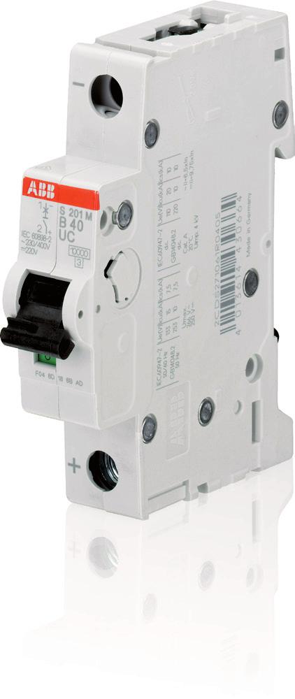 Data Sheet System pro M compact Miniature Circuit Breaker S 200 M UC for DC and AC applications 2CDC021031S0011 2CDC021033S0011 The miniature circuit breaker S 200 M UC extends the established