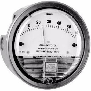 SECTION 4 T-5000 SERIES Differential Pressure Gauges FEATURES For air and non-combustible, compatible gases Easy to read precision scale Low cost Compact in size Zero adjustment screw Over pressure