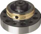 Module 6x6 shrink fit chuck flange for the highly accurate radial and axial alignment on alignment adaptors or machine spindles cooling lubricant without loss and flow-disruption thanks to the use of