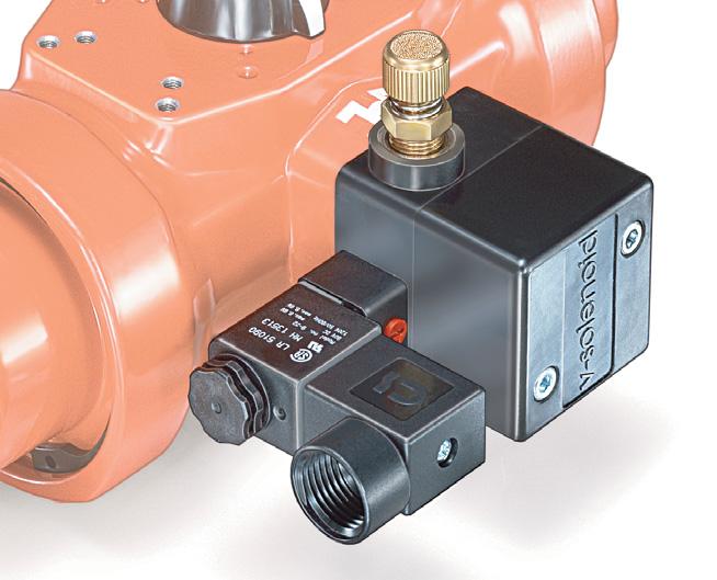 P Series Accessories SOLVDA is a CSA/UL- Approved 5/-way pilot-operated, bubble-tight solenoid valve designed to mount directly to any NAMUR-compliant actuator.