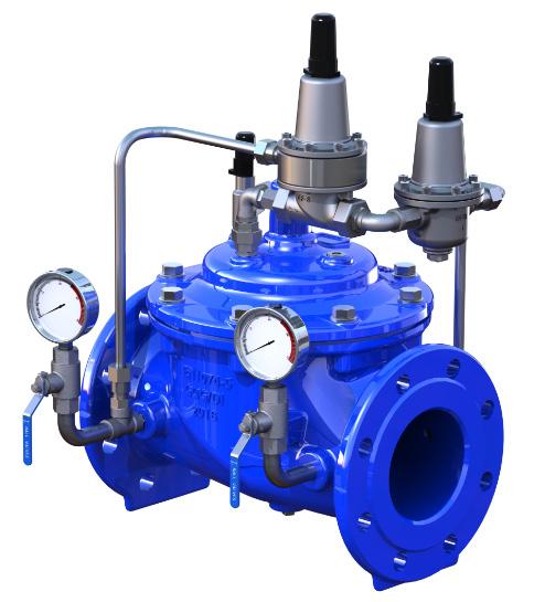 . Will reduce the higher upstream pressure and keep the downstream pressure as the pilot setting (adjustable).. Regardless of variation of upstream pressure or downstream flow.