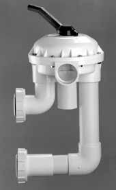 PRE-PLUMBED VALVES BACKWASH VALVES FOR 1-1/2 & 2 IN. D.E. AND SAND FILTERS Side mounted HiFlow and Multiport Valves are designed for maximum performance and working pressures.