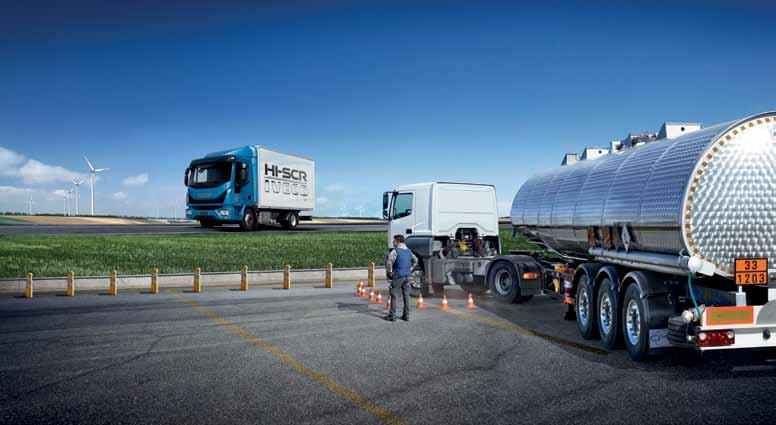 REGENERATION? NO THANKS. new Eurocargo is the only Euro VI in its category TO adopt a single after-treatment device for exhaust gases: the HI-SCR system with passive DPF (exclusive to IVECO).