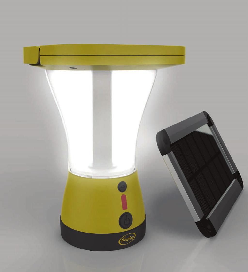 About Radiance Freeplay Radiance is a tough and well featured solar powered LED lantern designed to provide excellent