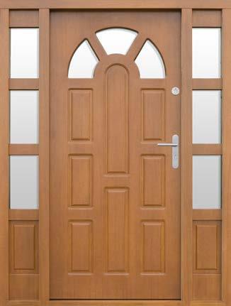 DOOR LEAFS (cm) with aluminium threshold Door height (cm) with wooden