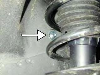 Install the supplied bolt and washer through the