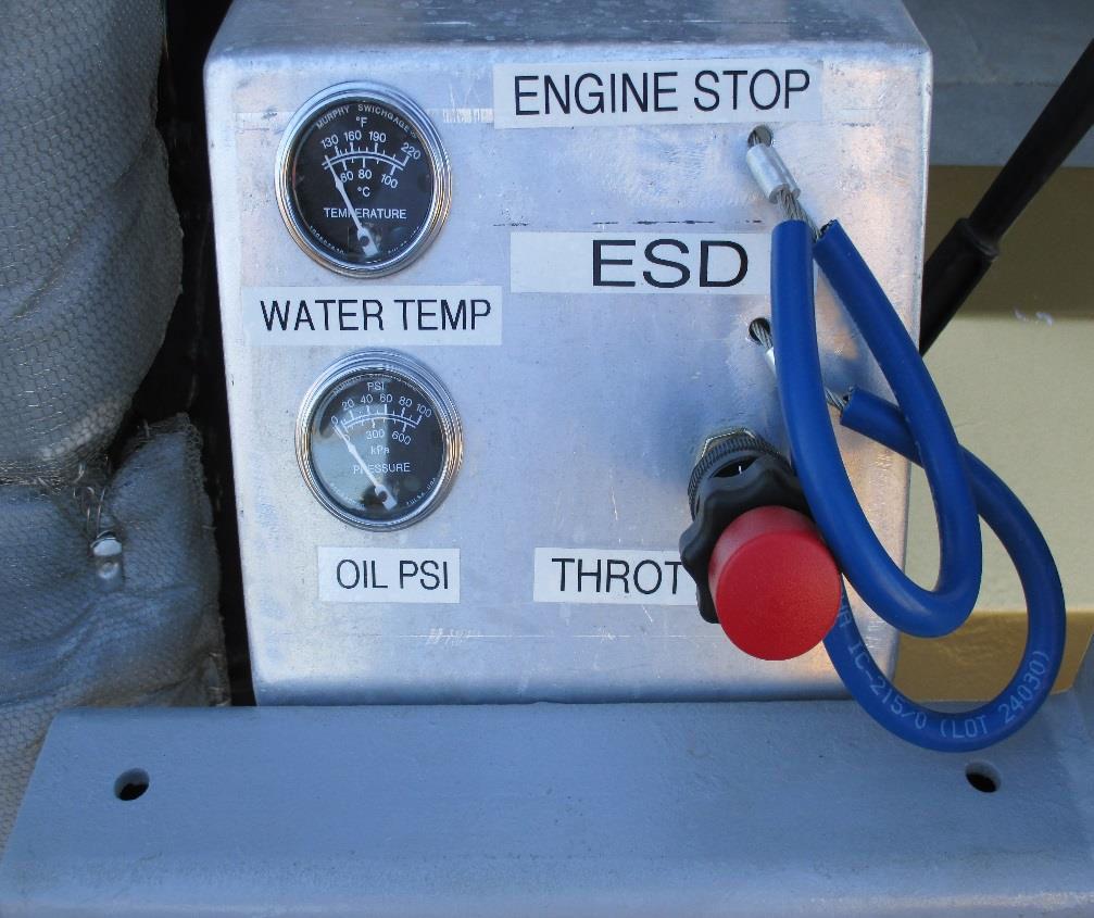 Engine Control Panel Components Water Temperature
