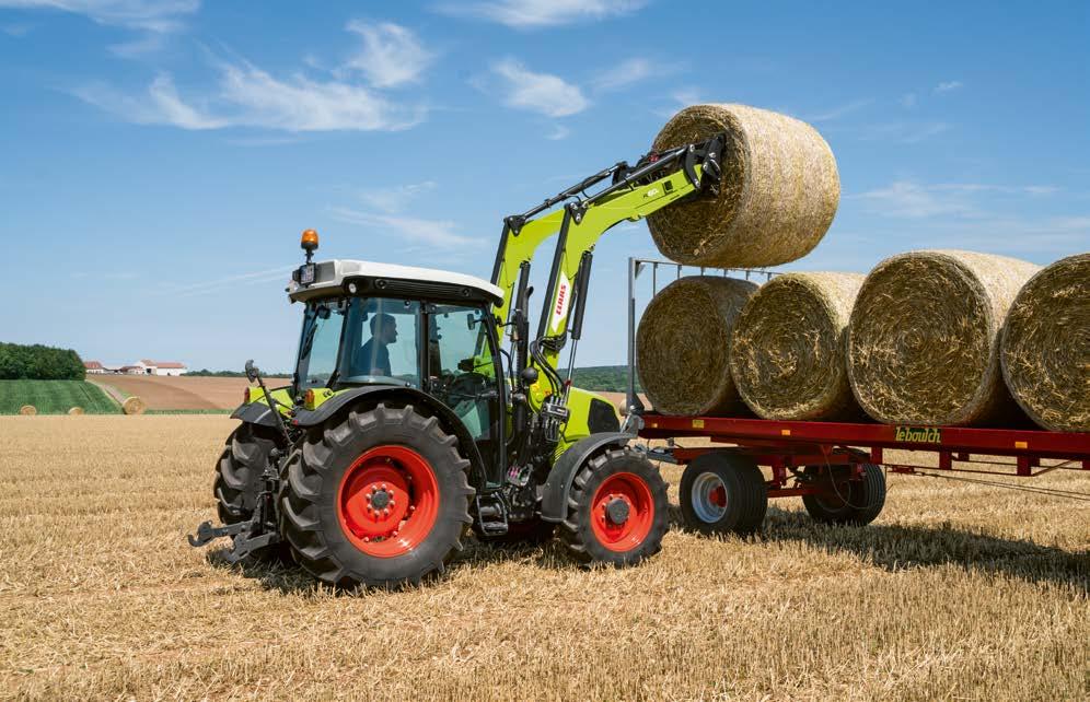 A perfect fit. CLAAS front loaders. Front loaders Single-handed control. ELECTROPILOT and CLAAS front loaders. Strong plus points.