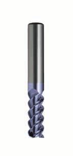Endmills Carbide, Regular, 3 Flute, R60 VA - Universal use for slotting & finishing applications, with one tool - High helix - Ideally suited to stainless steels, high strength steels such as inconel