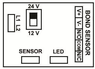 WIRING INSTRUCTIONS VOLTAGE IS FACTORY SET FOR 24VDC OPERATION. For 12VDC operation, access the voltage selection switch via the wiring compartment.