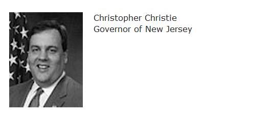 From Governor Chris Christie: I encourage you to work with Princeton University to create the Arts and Transit