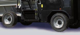 The SF Horizontal XL comes with king-size truck tyres - on request even with winter tyres.