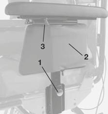 Breezy Relax Instruction & Safety Manual Options - Height adjustable sideguard 7.81.1 The armrest can be height-adjusted or removed as follows.