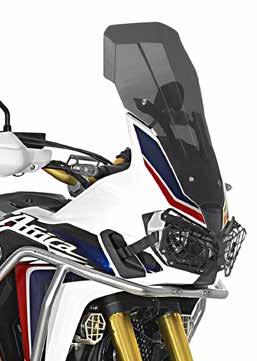 Honda CRF1000L Africa Twin 687 402-6220 402-6222 Windscreen Although the original windscreen of the Africa Twin blends easily with the overall concept of the bike, it can only