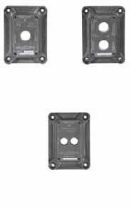 one pilot light N1K-1PL N2K-1PL or one push button Two openings: two pilot lights; two push N1K-2PL N2K-2PL buttons; one pilot light and one push button Push Button or Selector Switch Covers 1/2