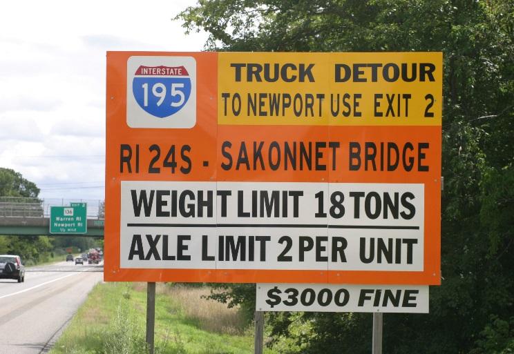 In the past, truckers have not diverted around highway bridges