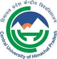 Central University of Himachal Pradesh (Established under Central Universities Act 2009) PO BOX: 21, DHARAMSHALA, DISTRICT KANGRA 176215, HIMACHAL PRADESH Website: www.cuhimachal.ac.in Date: 23.07.
