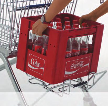 The ELA series shopping trolleys turn into "heavy transporters" at the flick of a wrist.