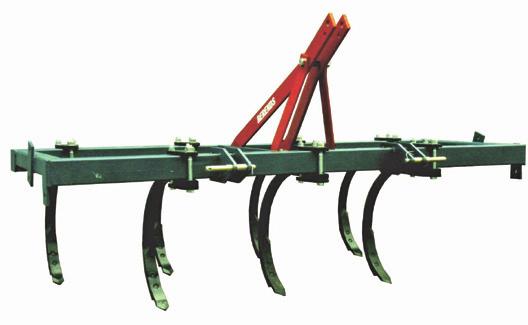 10 (250mm) & 16 (400mm) sweeps Available in 5, 7, 9 and 11 tine sizes Requires approx 8-10 HP per tine Model - 0194 Rigid Tine Chisel Plough Primary cultivator for penetrating hard ground.