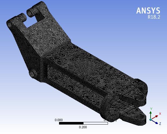 IV. RESULT ANALYSIS The model of the boom attachment is made using the SOLIDWORKS 2013 and static analysis is done using ANSYS WORKBENCH 18.2. 3) Total Deformation The max deformation of the offset boom carriage was 0.