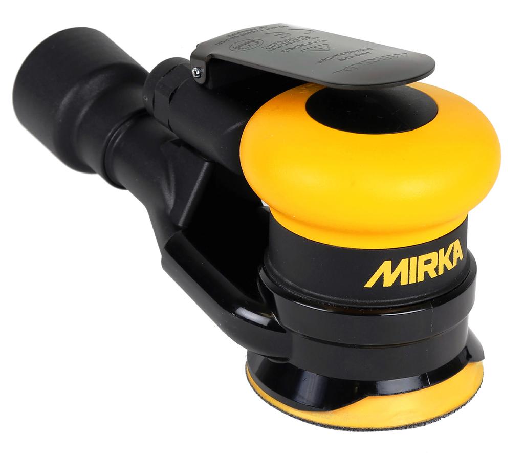 Mirka RPS 300CV can be used for a variety of applications: In bodyshops the small tool is convenient to use for paint removal and panel beating as these areas are often small and hard-to-reach.