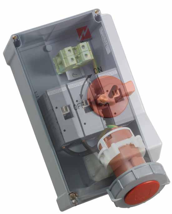 MENNEKES Switched and Interlocked Receptacles. Switched and Interlocked Receptacles provide safety and durability in one pre-wired unit.