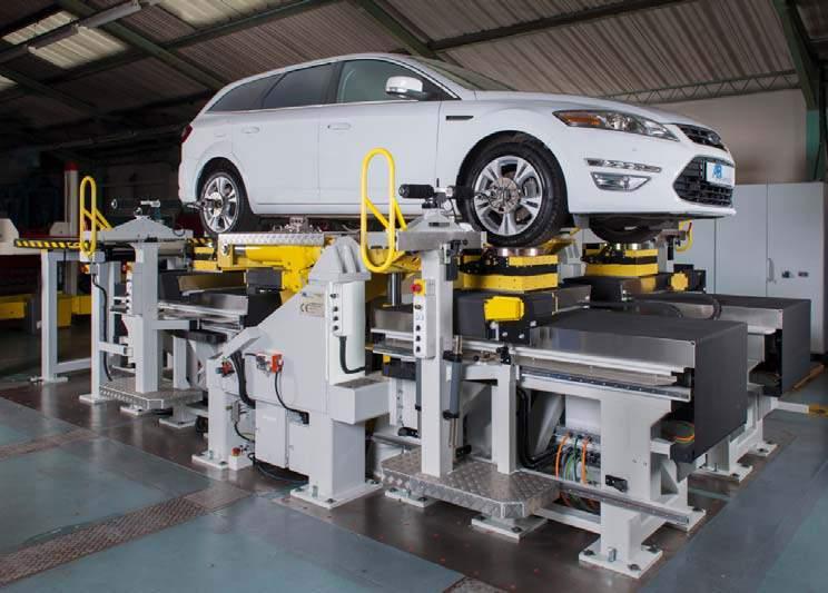 In normal testing, the machine applies forces and moments to the suspension slowly, so as not to excite any dynamic forces emanating from inertias, dampers or elastomers.