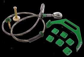or without front weights. Tow cable kit for JD 9030 Series tractors with or without front weights.