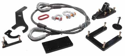 CASE IH TRACTOR TOW KITS FOR CASE IH 4WD & QUAD TRAC TRACTORS All kits include 1 ¼ cable, guides, and all mounting hardware for