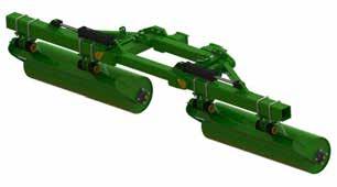 reduce the amount of ground clearance over what the tractor has Diameter of roller is 14" Width of roller is 52" Adds 1300