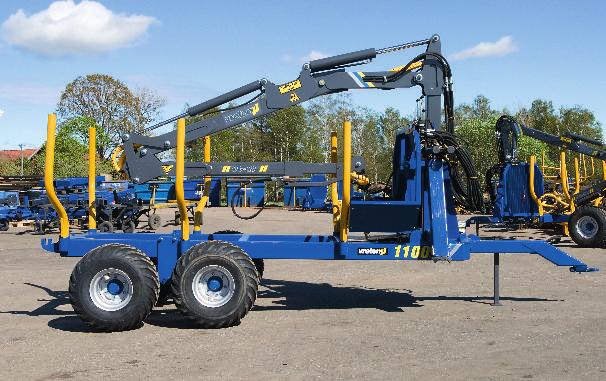 VRETEN 1100 Double beam trailer A complete, multi-purpose trailer for all seasons and all needs. A trailer and crane combination makes it possible for you to handle many diffi cult jobs quite easily.