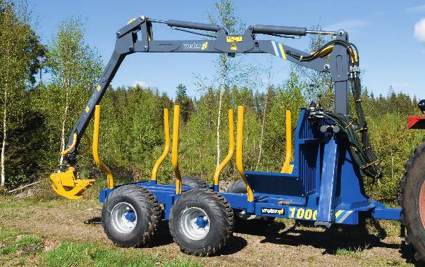VRETEN 1000 Vreten 1000 is a powerful yet fl exible trailer. It combines the adaptability and fl exibility of a centre beam trailer with the stability of a double frame trailer.